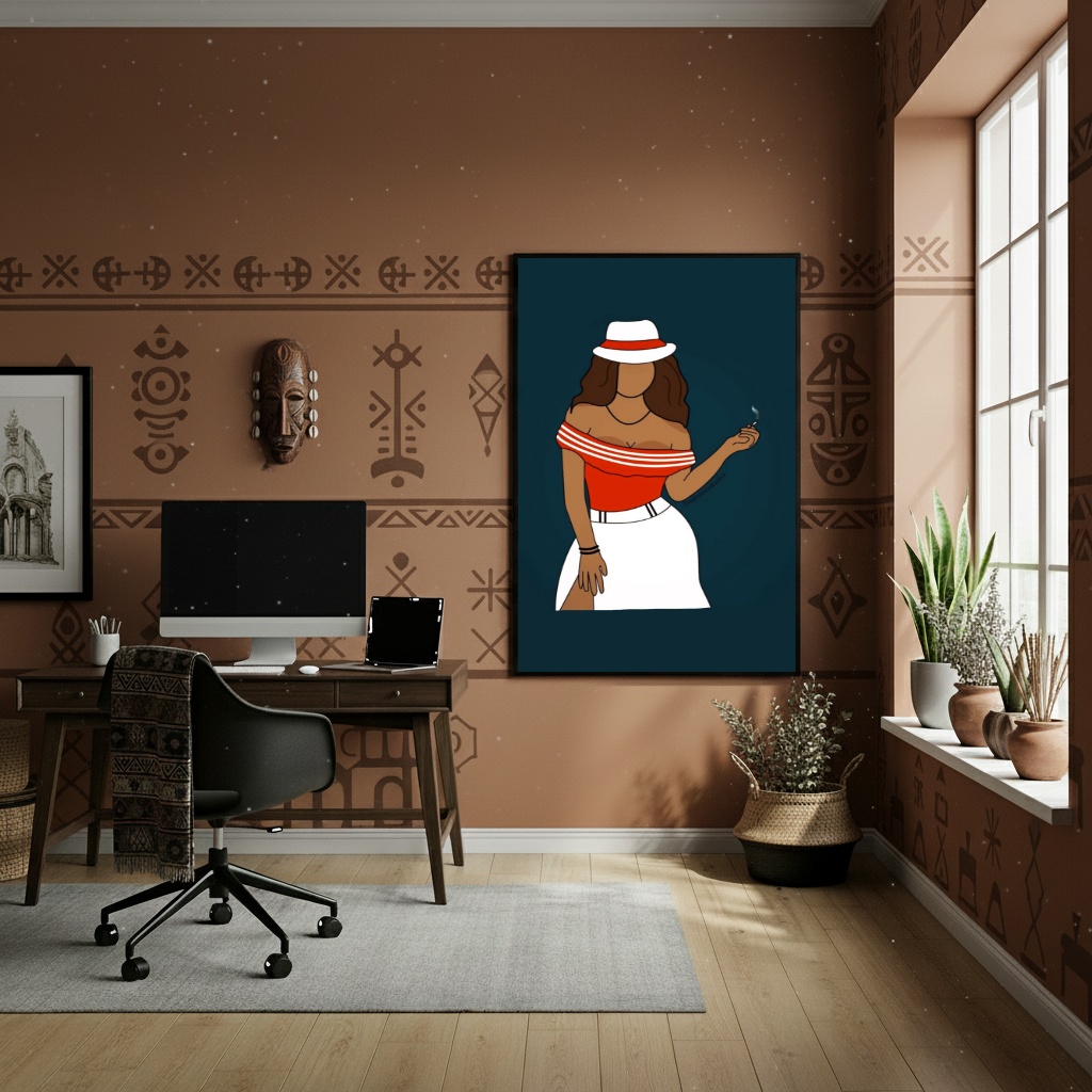 Quadro Maria Navalha - Símbolo de Coragem - 70x50cm