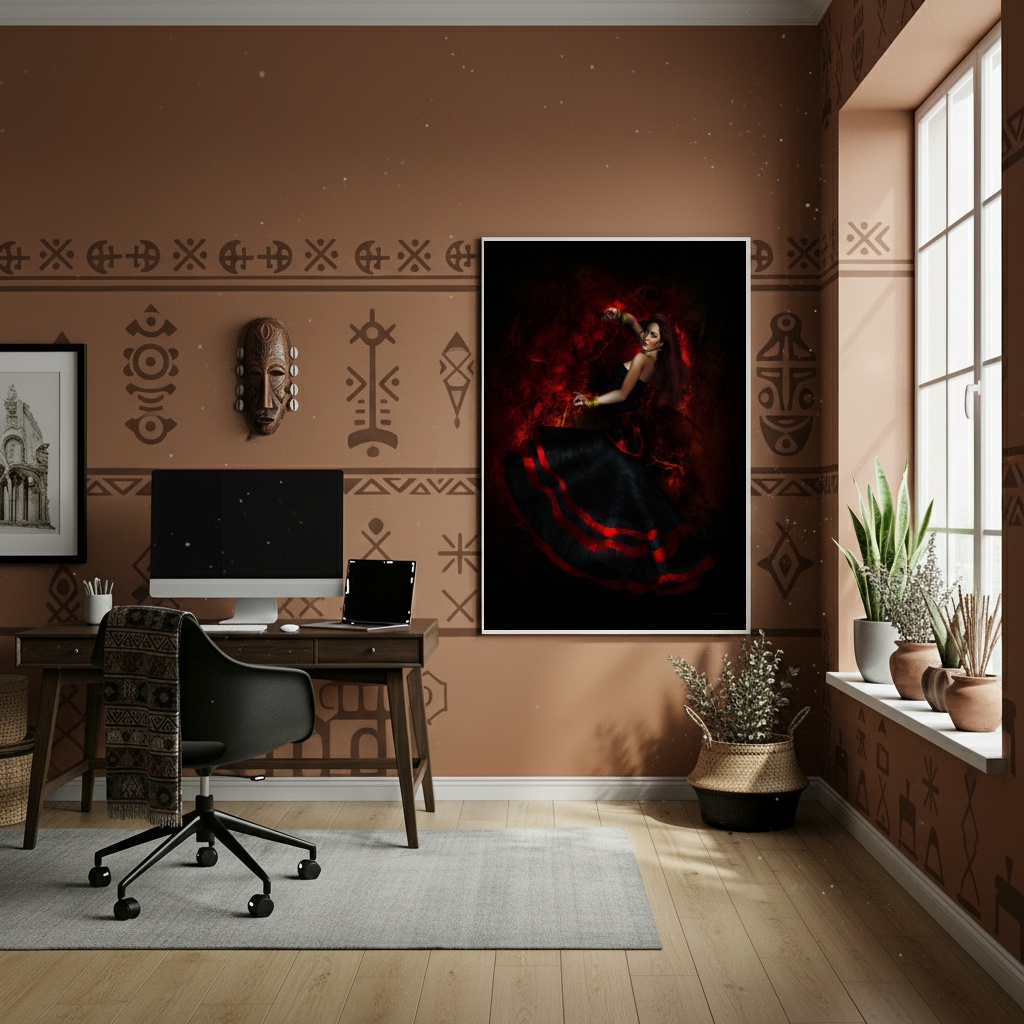 Quadro Maria Padilha Rainha da Encruzilhada - 70x50cm
