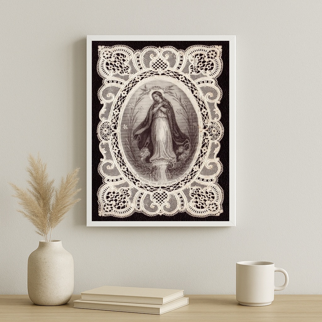 Quadro Nossa Senhora Vintage - Renda