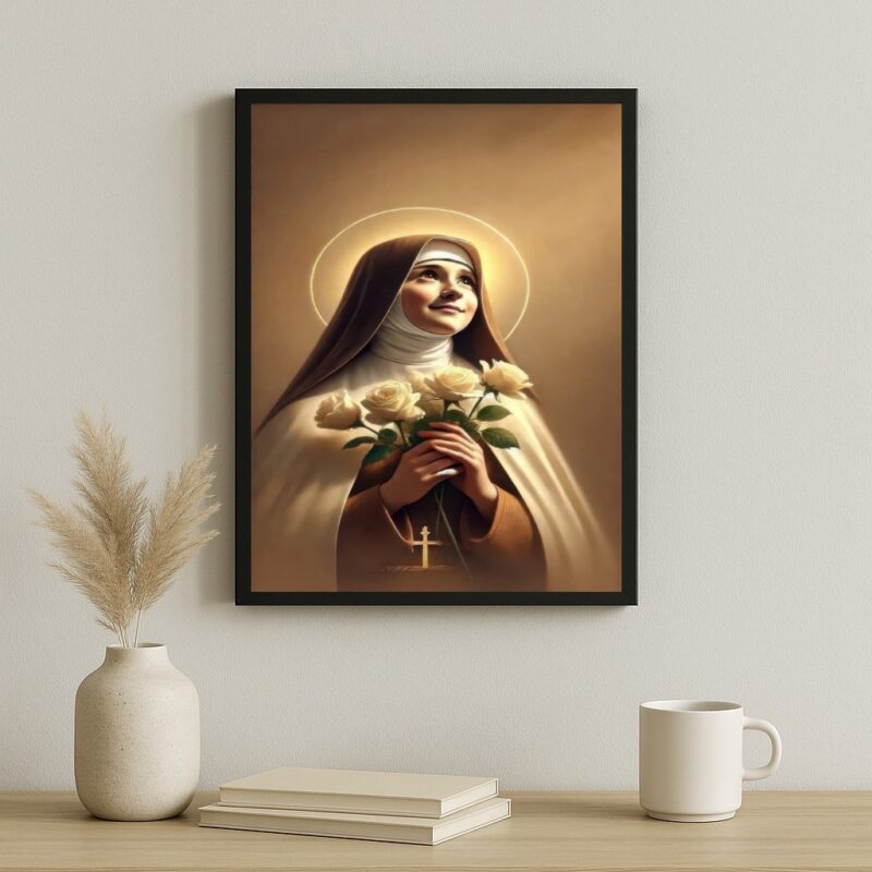 Quadro Santa Teresinha Das Rosas