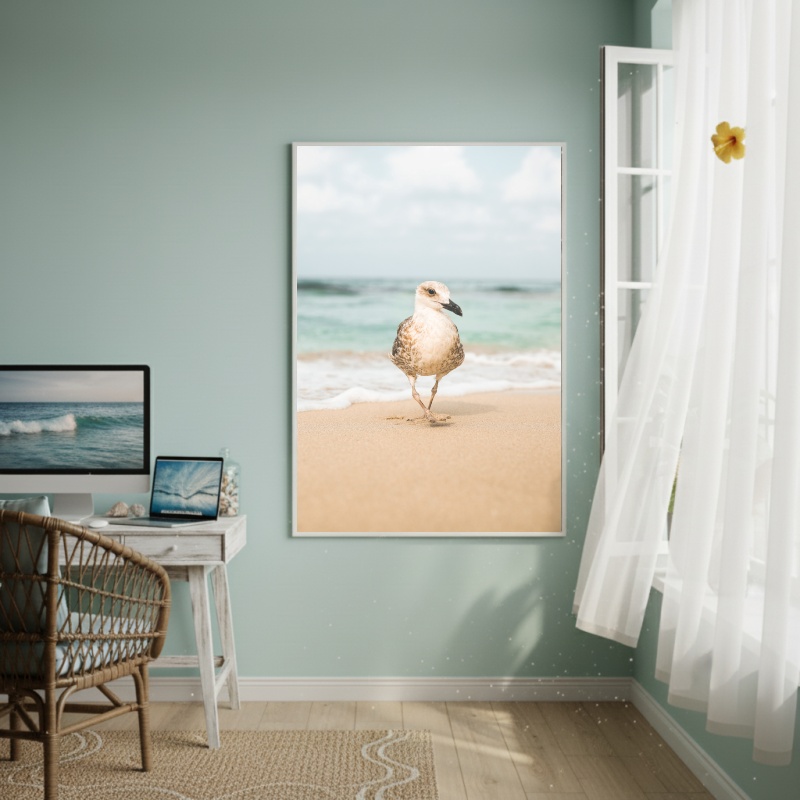 Quadro Decorativo A Gaivota - 70x50cm