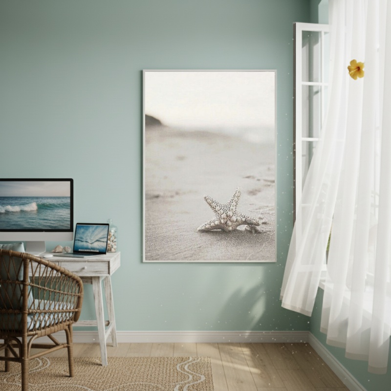 Quadro Decorativo A Última Estrela Do Mar-70x50cm