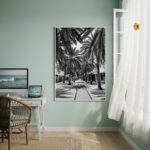 Quadro Decorativo Alameda Das Palmeiras - 70x50cm