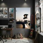 Quadro Decorativo Andando De Skate-70x50cm