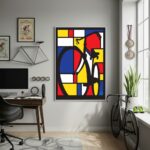 Quadro Decorativo Arte Bicicleta-70x50cm