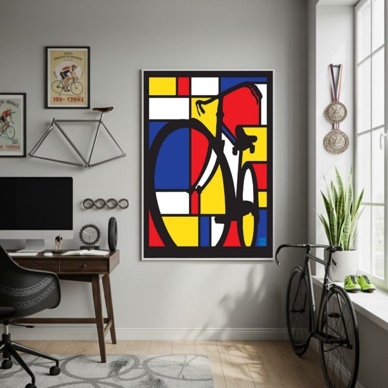 Quadro Decorativo Arte Bicicleta-70x50cm