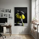 Quadro Decorativo Bailarina De Amarelo-70x50cm