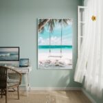 Quadro Decorativo Balanço Na Palmeira-70x50cm