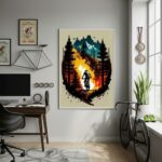 Quadro Decorativo Ciclismo Radical-70x50cm