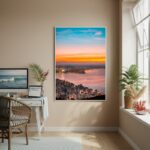 Quadro Decorativo Cidade Litoral-70x50cm