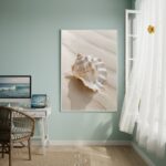 Quadro Decorativo Concha Marinha-70x50cm
