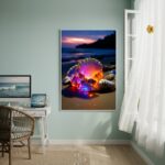 Quadro Decorativo Conchas Brilhantes-70x50cm