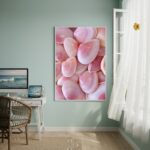Quadro Decorativo Conchas Marinhas Rosas-70x50cm