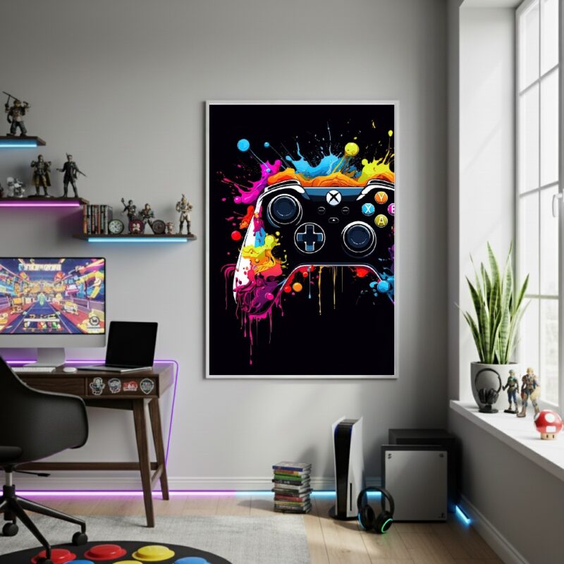 Quadro Decorativo Controle XBOX-70x50cm