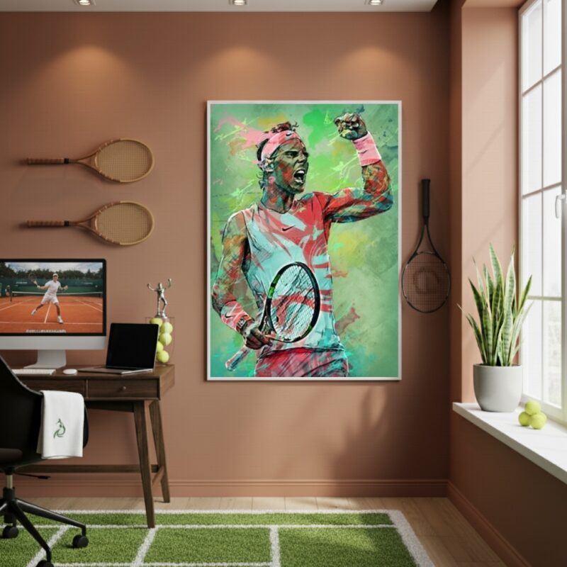 Quadro Decorativo Craque De Tênis-70x50cm