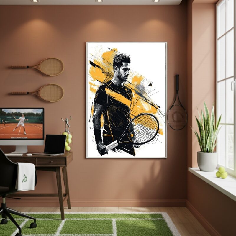 Quadro Decorativo Craque Do Tênis-70x50cm