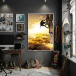Quadro Decorativo Escalada Radical-70x50cm