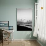 Quadro Decorativo Gaivotas Ao Horizonte-70x50cm