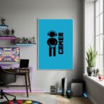 Quadro Decorativo Gamer-70x50cm