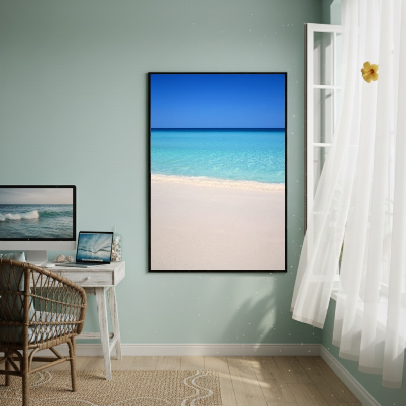 Quadro Decorativo Mar Do Caribe-70x50cm