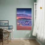 Quadro Decorativo Mar Iluminado-70x50cm