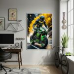 Quadro Decorativo Moto Radical-70x50cm