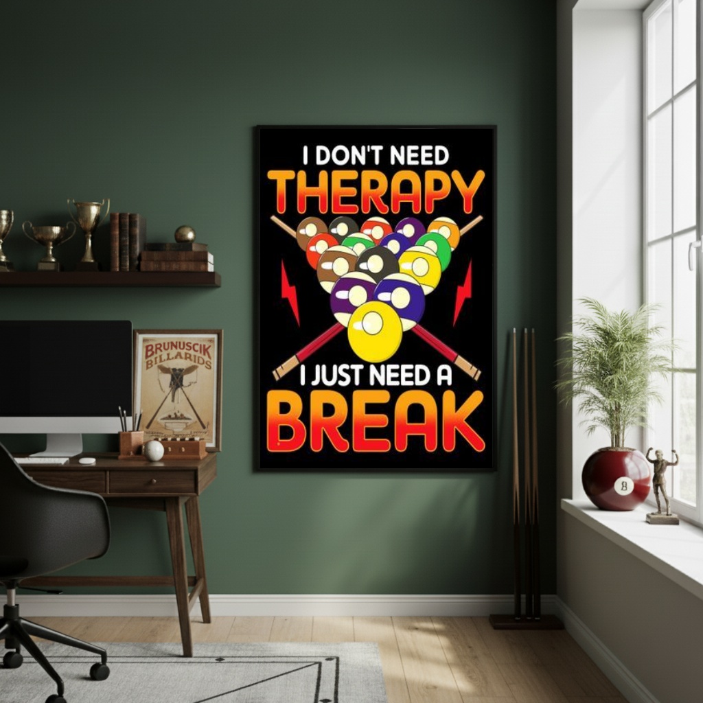 Quadro Decorativo Não Preciso De Terapia -70x50cm