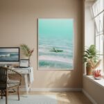 Quadro Decorativo No Fundo Do Mar-70x50cm