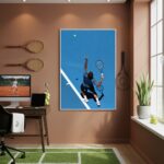 Quadro Decorativo O Atleta De Tênis-70x50cm