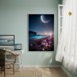 Quadro Decorativo Oceano Estrelado-70x50cm