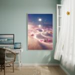 Quadro Decorativo Oceano Iluminado-70x50cm