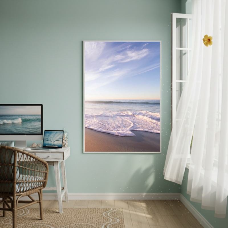 Quadro Decorativo Ondas Calmas-70x50cm