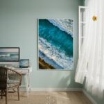 Quadro Decorativo Ondas Do Oceano-70x50cm