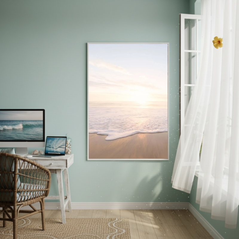 Quadro Decorativo Ondas Serenas-70x50cm