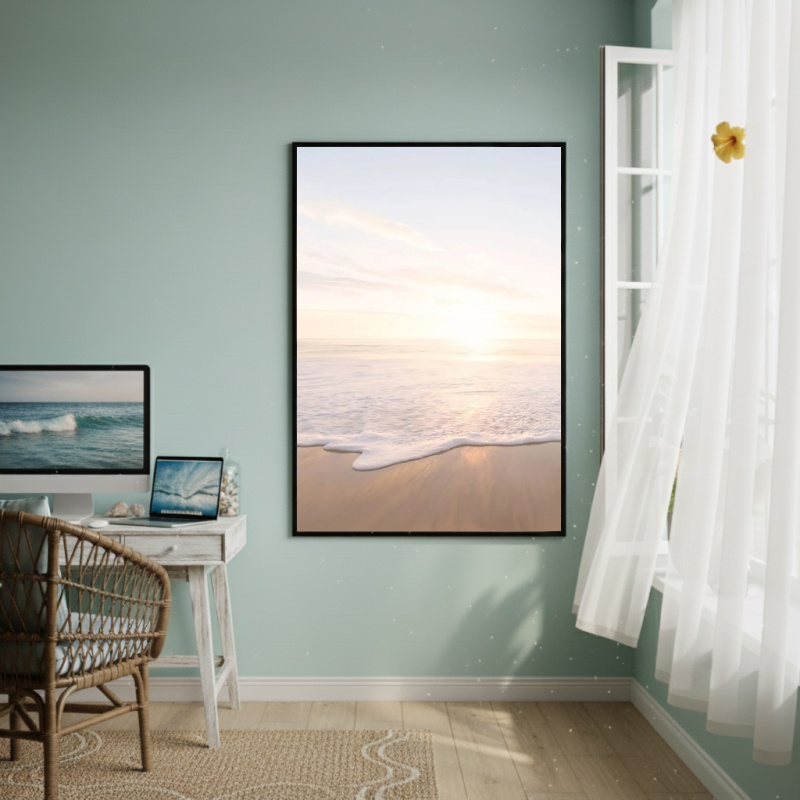 Quadro Decorativo Ondas Serenas-70x50cm