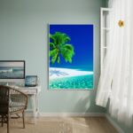 Quadro Decorativo Praia Paraíso-70x50cm