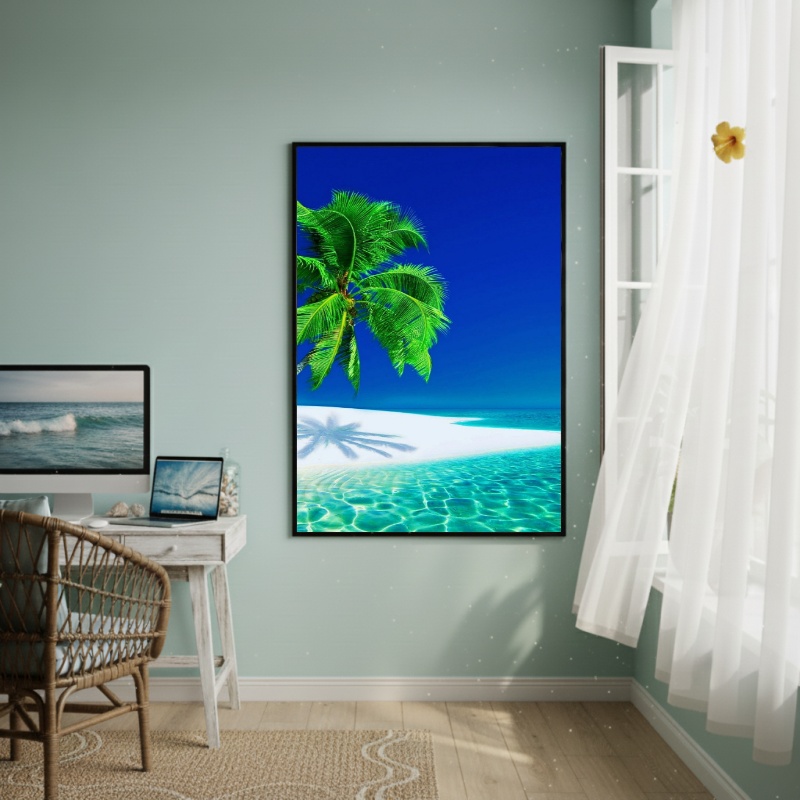 Quadro Decorativo Praia Paraíso-70x50cm