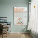 Quadro Decorativo Prancha De Surf-70x50cm
