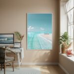 Quadro Decorativo Sossego No Paraíso-70x50cm