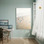 Quadro Decorativo Três Gaivotas-70x50cm