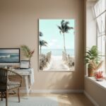 Quadro Decorativo Trilha Para O Mar-70x50cm
