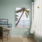 Quadro Decorativo Um Balanço Na Palmeira-70x50cm