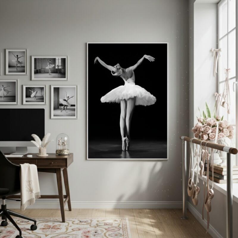 Quadro Decorativo Uma Bailarina-70x50cm