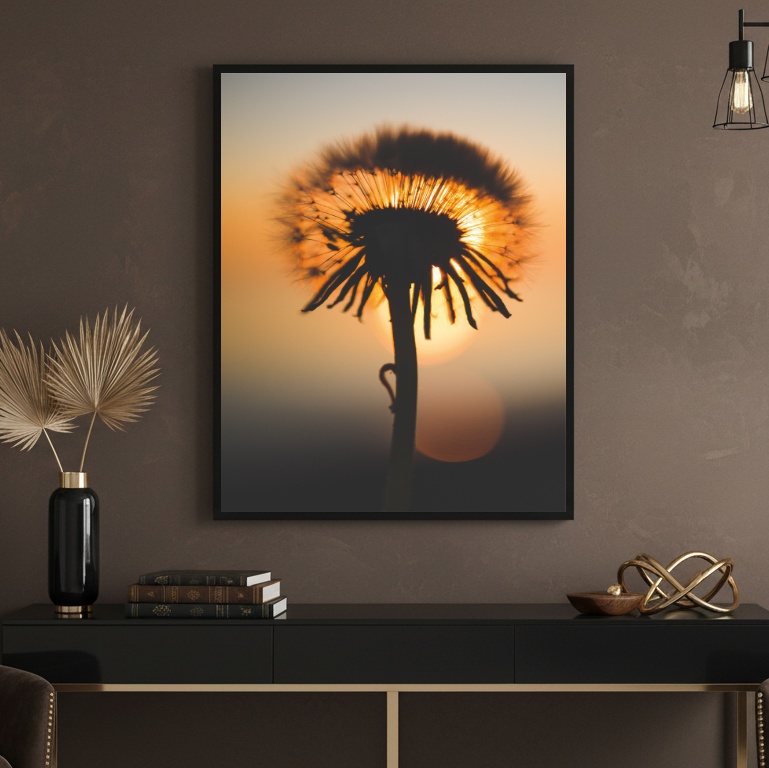 Quadro Canvas Sofisticado Dente De Leão - Imagem 4