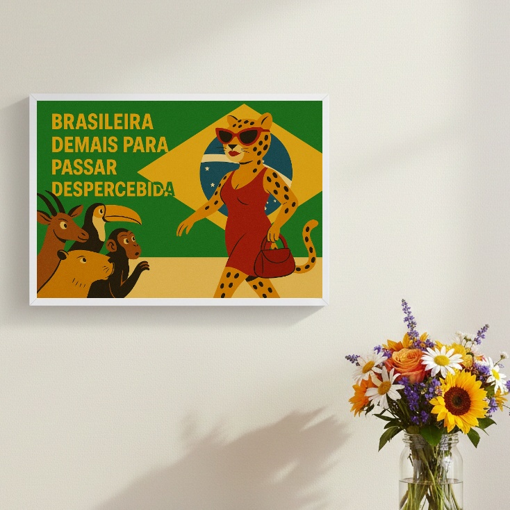 Quadro Brasileira Demais Para Passar Despercebida