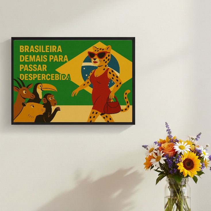 Quadro Brasileira Demais Para Passar Despercebida
