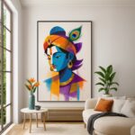 Quadro Canvas Arte Indiana Pessoa Aquarela