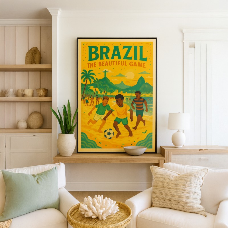Quadro Canvas Brasil - Futebol - Imagem 4