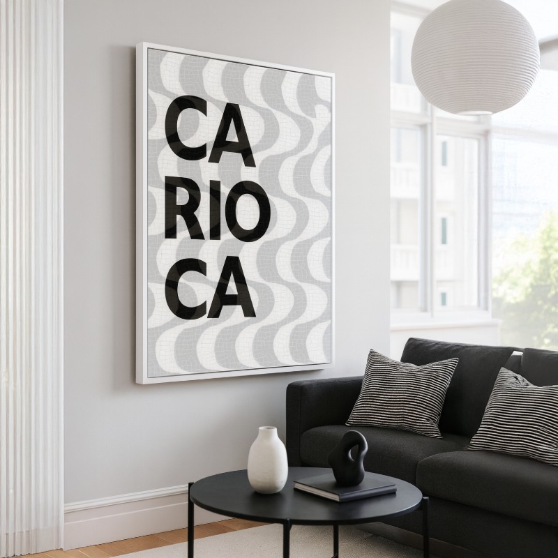Quadro Canvas Carioca Calçadão