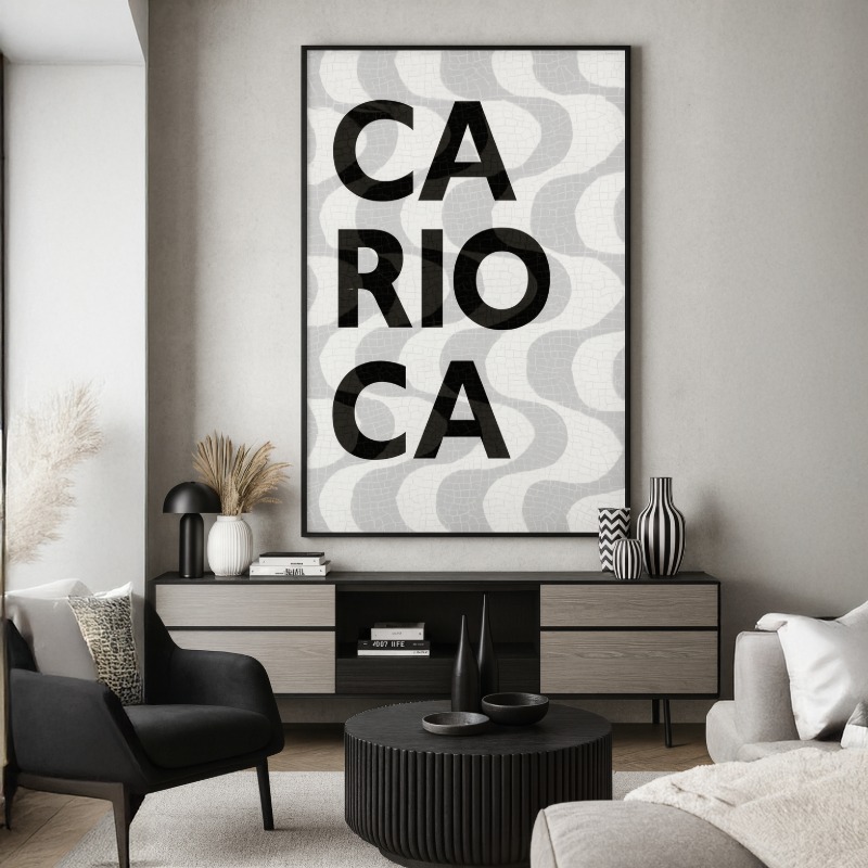 Quadro Canvas Carioca Calçadão